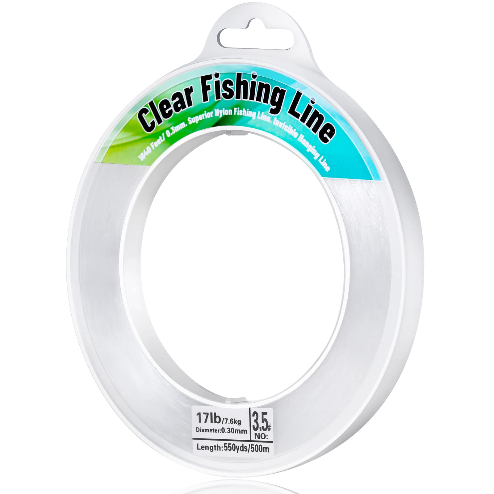 Photo 1 of Fishing Wire 1640 FT Mckanti Fishing Line Clear Nylon String Invisible Hanging Beading Wire Strong Abrasion Resistant Monofilament Fishing Line for Balloon Garland Hanging Crafts Decorations