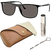 Ray-Ban RB2216 Rectangle Shaped Sunglasses for Men & Women with Official RAYBAN Eyewear Kit