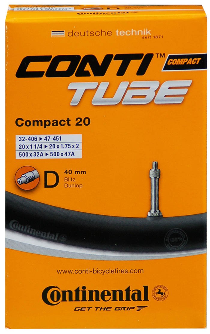 Continental Men's Compact 20 Inner Tube, Other, 32/47-406/451