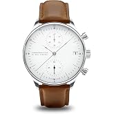 About Vintage Mens Watch - 1844 Chronograph Leather Dress Watch | Classic 1844 Chronograph watch for men. Features a premium brown leather strap, precise quartz movement &amp; steel case.