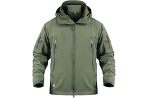 ReFire Gear Men's Army Special Ops Military Tactical Jacket Softshell Fleece Hooded Outdoor Coat