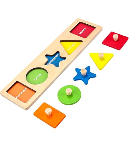 Bigjigs Toys Woodland Chunky Puzzle – 5-teiliges Holzpuzzle Für Kinder (FSC-zertifiziert, 10x18,5 Cm)