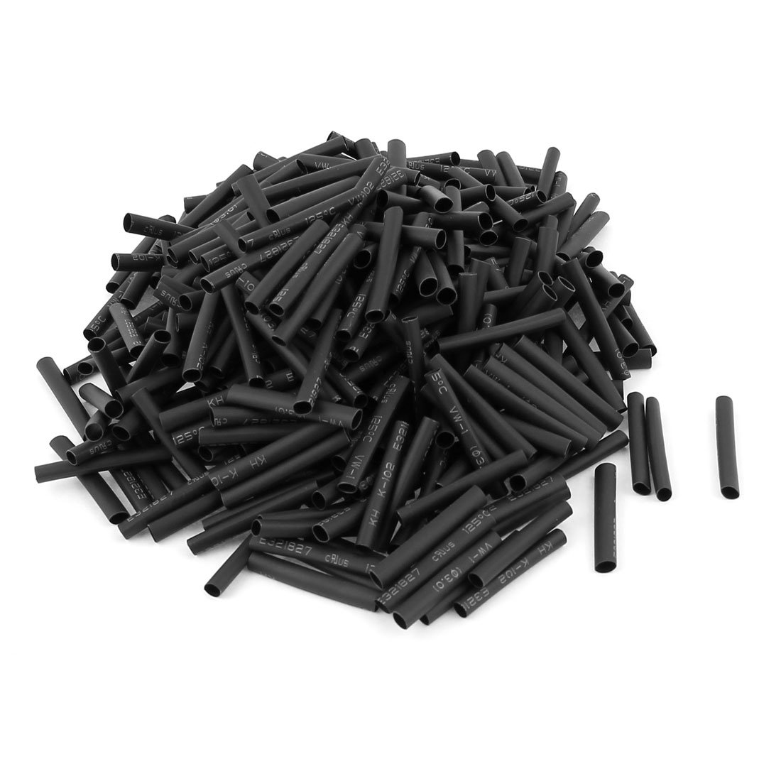 sourcingmap Wire Wrap Sleeve 3mm Dia 30mm Long Heat Shrink Tubing 360pcs Black