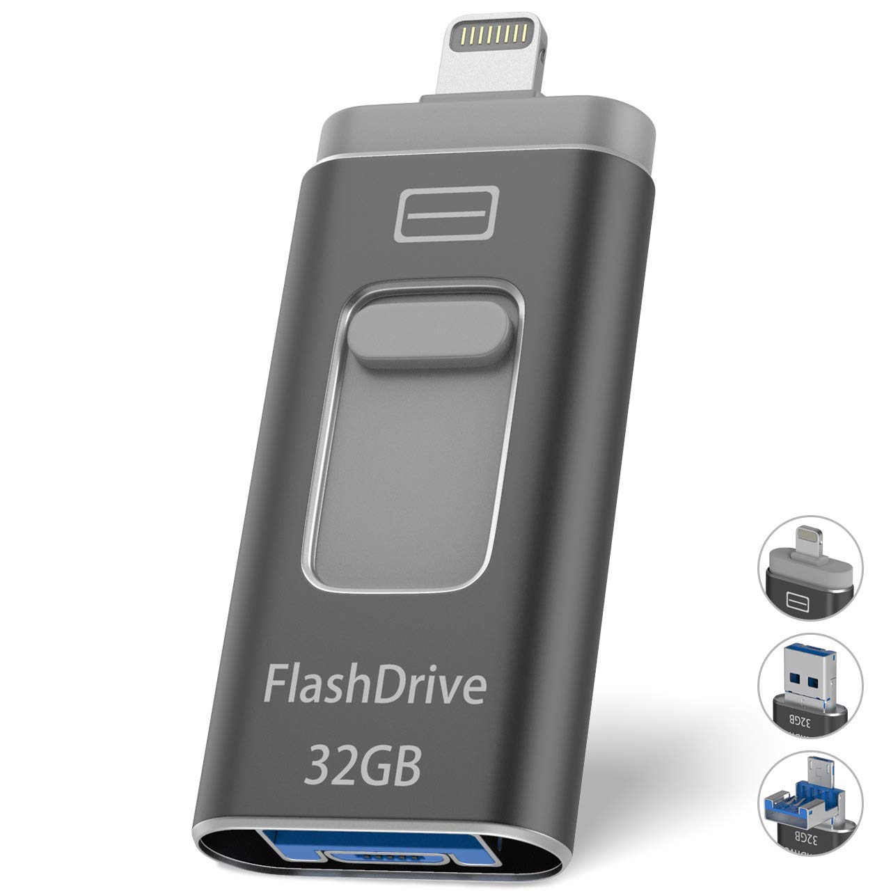 Buy USB Flash Drives, MIZOO 3 in 1 Dual USB Jump Drive Memory Stick 32G