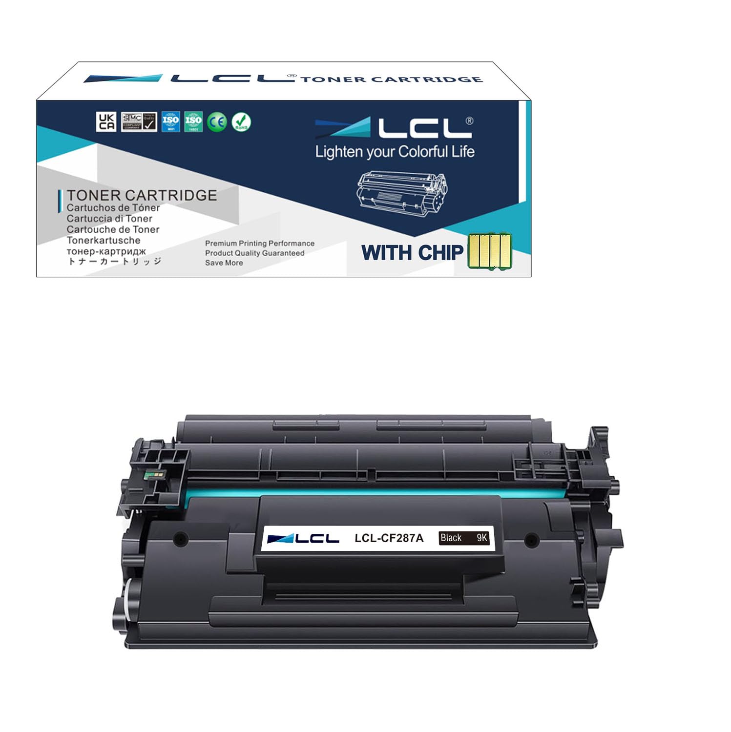 LCL Remanufactured Toner Cartridge 87A CF287A (1 PK Black) Replacement for HP LaserJet Enterprise M506 M506n M506dn M506x Pro M501 M501n M501dn MFP M527 M527dn M527c