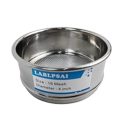 LABLPSAI 16 Mesh Lab Sieves 4" Diameter 304