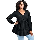 Avenue Women's Plus Size Tilly Long Sleeve Tunic