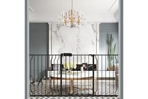 UVIPC Extra Wide Gate 30.7" Tall Gate Pressure Mounted Wide Baby Gate Pet Gate Extra Wide Walk Through Baby Gate(62.2-66.93"/