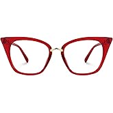 Zeelool Cat Eye Glasses Frame for Women Clear Lens Chandrika ZOP01899