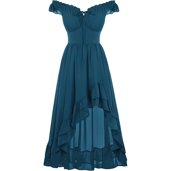 Pradize White Blue Fairy Enchanted Ethereal Dress Gown with Sleeves for  Whimsical Fairytale (White and Blue ombr, XS=2) at Amazon Women's Clothing  store