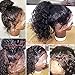 JYZ Burmese Curly Hair Lace Front Wigs Human Hair Wigs180% Density Human Hair Wig Pre Plucked Bleached Knots with Baby Hair 13X4 Raw Deep Wave Lace Front Wigs Human Hair 10 Inch Free Part