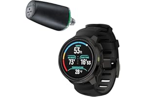 SUUNTO Ocean Dive Computer (All Black) + Tank Pod Combo, GPS Multisport Watch for Training, Underwater Route Tracking & Wireless Tank Pressure Monitor