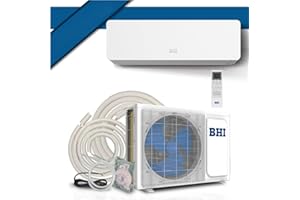 BHI 12,000 BTU 115-Volt, 17 SEER2,600 sq. ft. Ductless Mini Split Air Conditioner with Heat Pump, 16.4 ft.
