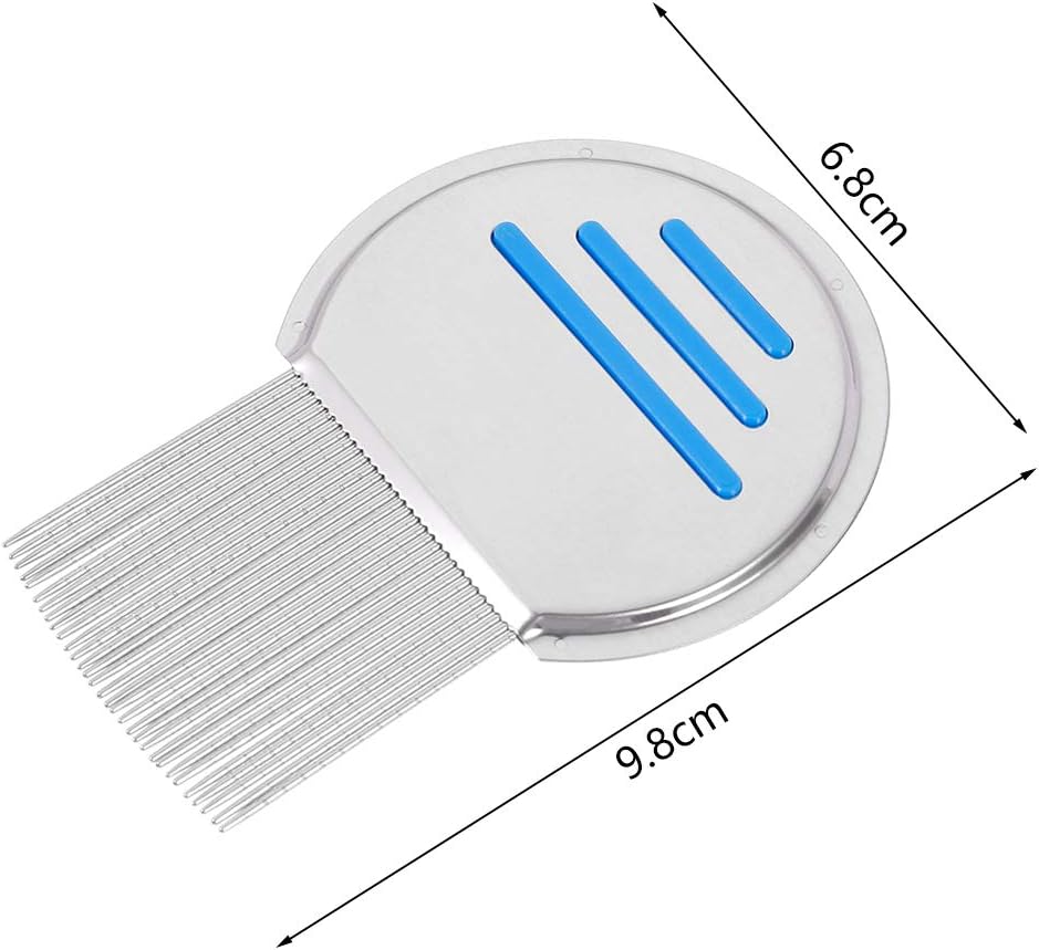 metagio 1 Pack Lice Removal Comb, Stainless Steel Reusable Metal