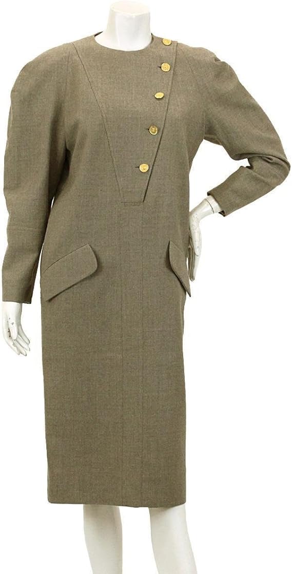 Amazon シャネル ワンピース ヴィンテージ ブラウン 36 レディース 中古 ワンピース チュニック 通販