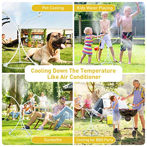 HOMENOTE Standing Misting Cooling System for a Cool Patio Breeze,13.1FT