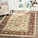 SAFAVIEH Lyndhurst Collection Area Rug - 9' x 12', Ivory & Red, Traditional Oriental Design, Non-Shedding & Easy Care, Ideal for High Traffic Areas in Living Room, Bedroom (LNH212K)