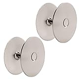 Siwil Door Hole Cover Plate, 2-5/8" Diameter Solid