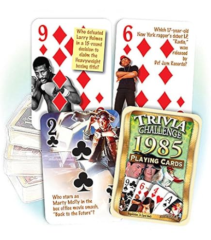 Flickback 1991 Trivia Playing Cards – 2-in-1 Deck With Year-Specific Questions - View #7
