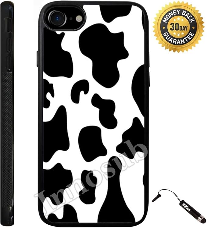 wallpapers Iphone 8 Cow Print Case custom iphone 8 plus case cow print edge to edge rubber black cover with shock and scratch protection lightweight ultra slim includes stylus
