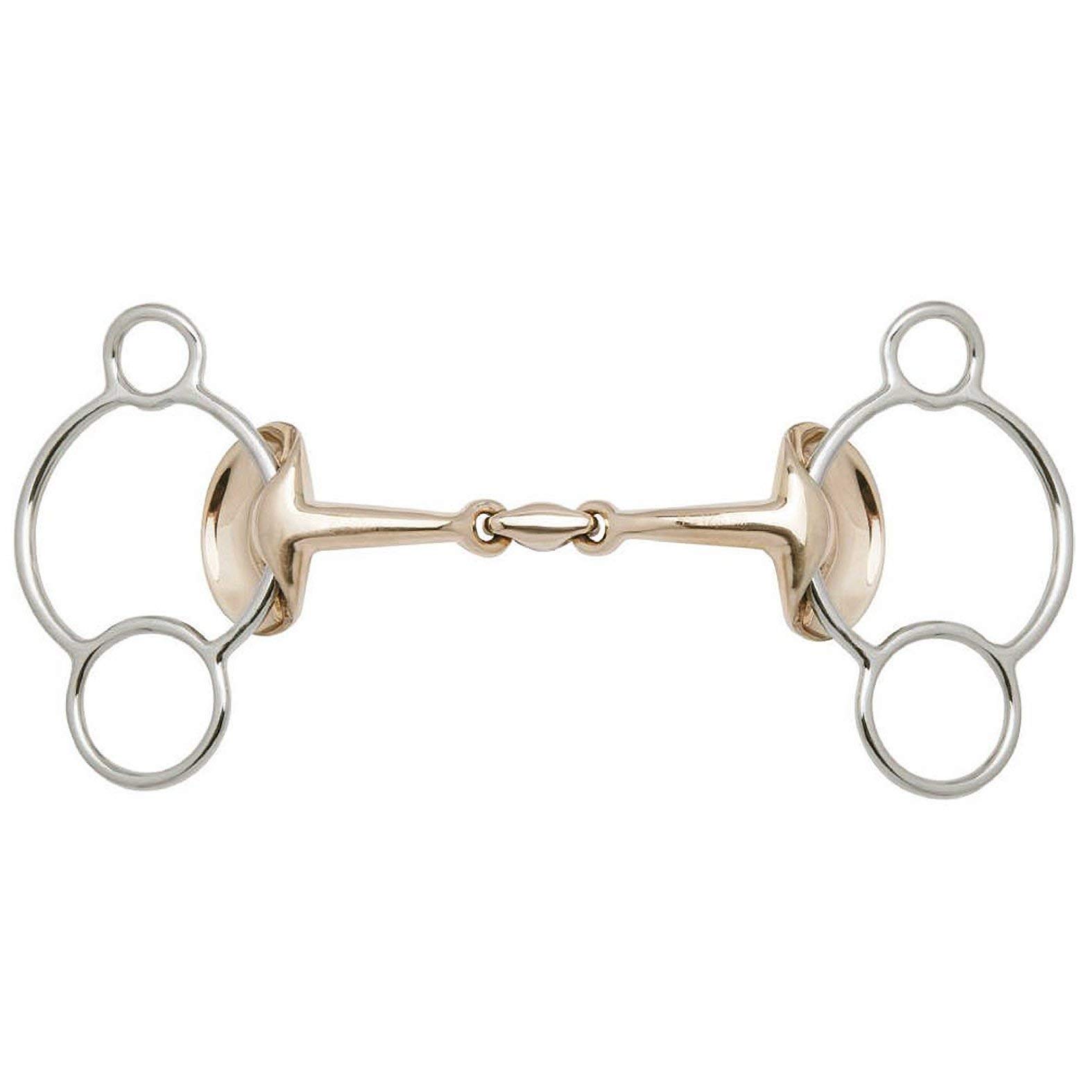 Stübben 2268 Golden Wings 3-Ring Gag double broken - 5"·12,5cm - 14 mm - Sweet Copper