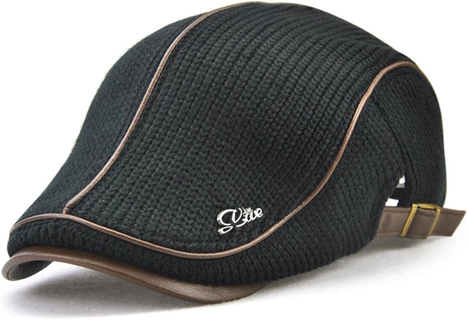 Melii Men's newsboy duckbill IVY Flat Cap Scally Warm Knitted Hat