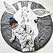 ABREEZE Kids Nursery Rug Play Mat Round Carpet Cartoon Giraffe Home Decor Animal Round Rug Nursery Giraffe Baby Playmat Tummy Time Blanket