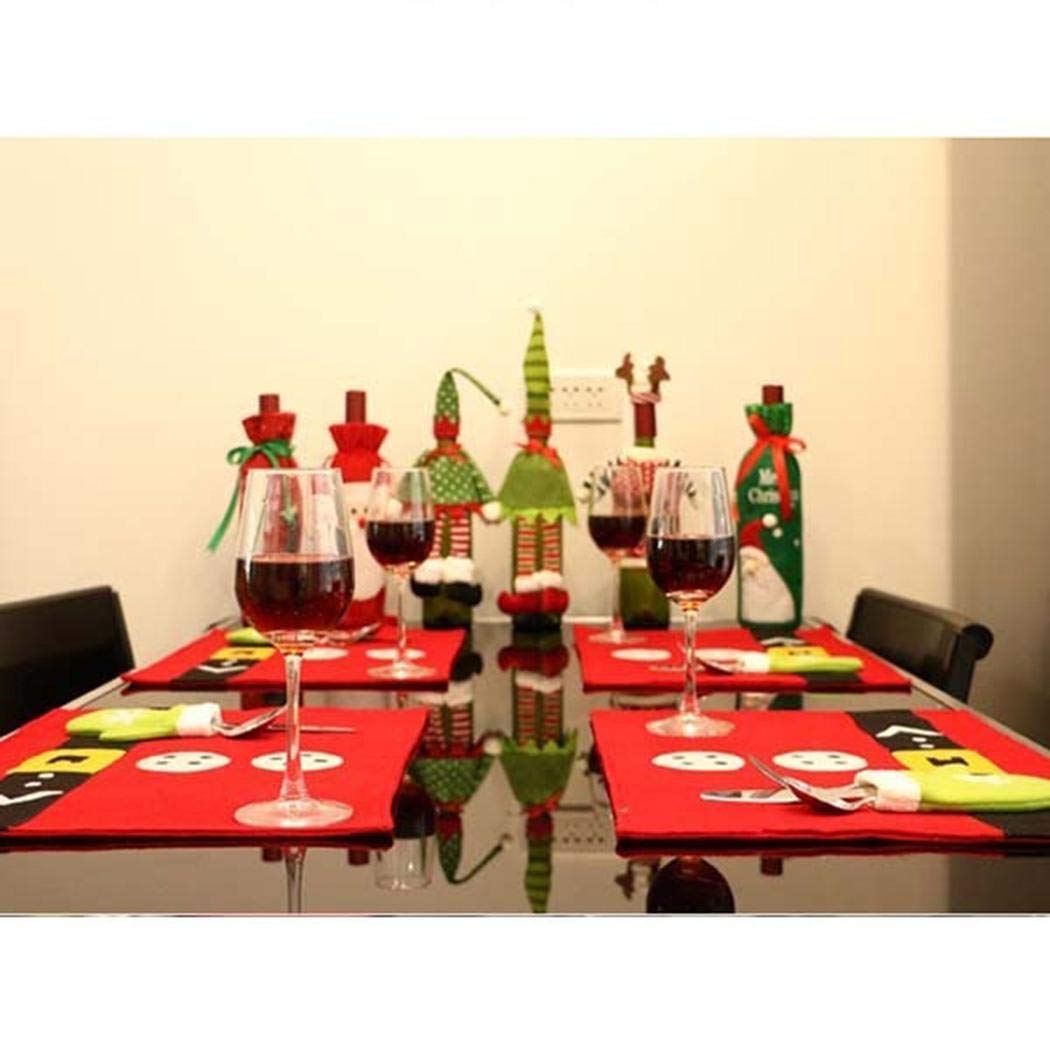 Acecor Festival Cartoon Cute Merry Christmas Table Mats Decoration Gift Place Mats