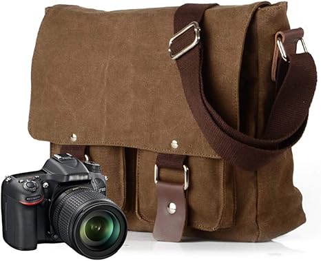 mens canvas messenger bag uk