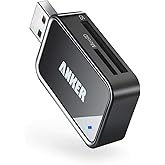 Anker USB 3.0 SD Card Reader, 2-in-1 SD Card Reader for SDXC, SDHC, MMC, RS-MMC, Micro SDXC, Micro SD, Micro SDHC, UHS-I Card