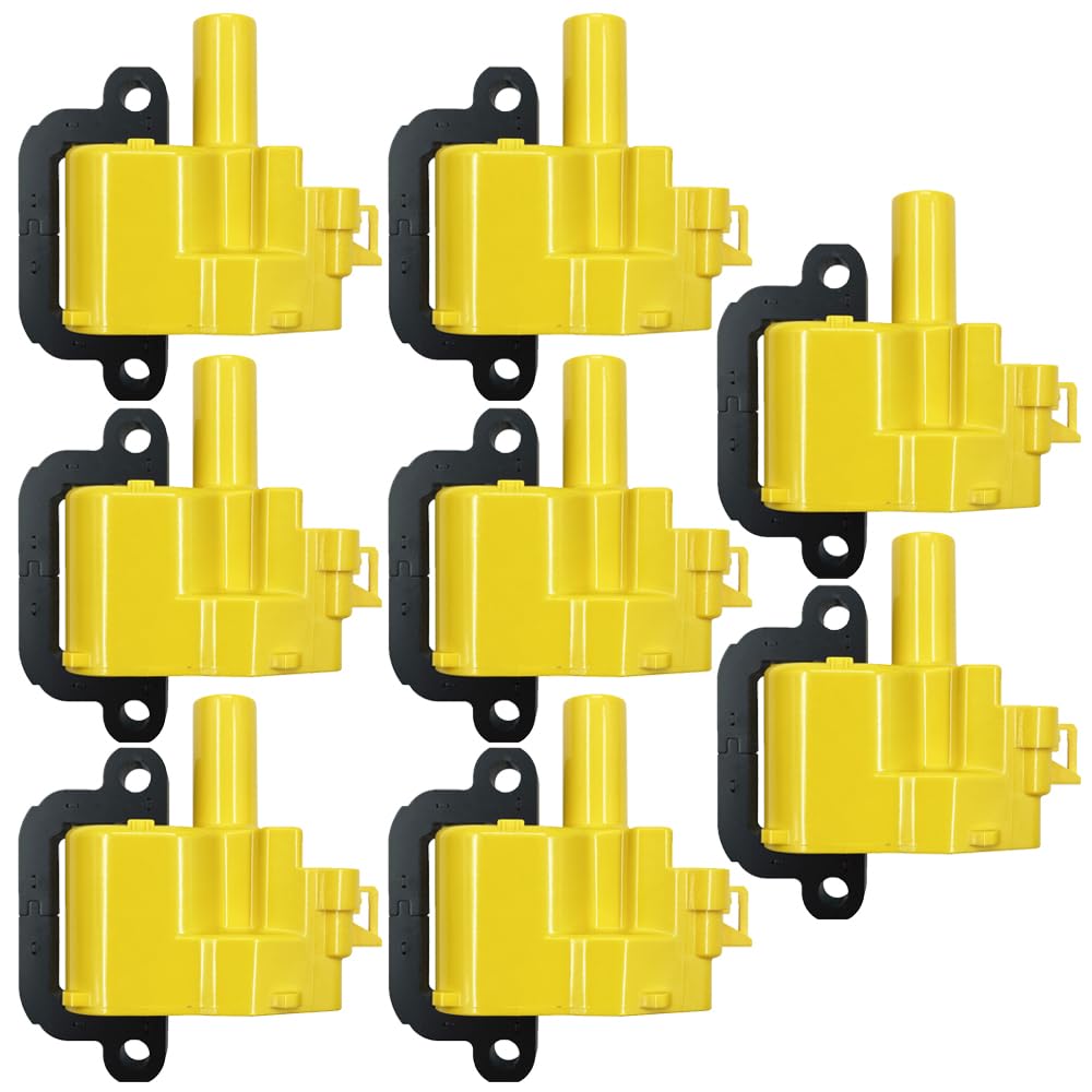 Photo 1 of PERFORMANCE IGNITION COIL D580 UF192 SET OF 8 COMPATIBLE WITH CADILLAC CTS CHEVY CAMARO CORVETTE AVALANCHE 2500 EXPRESS 3500 SILVERADO 2500 3500 GMC SAVANA 3500 SIERRA 2500 5.7 6.0 7.4 8.1 V8 LS1 LS6