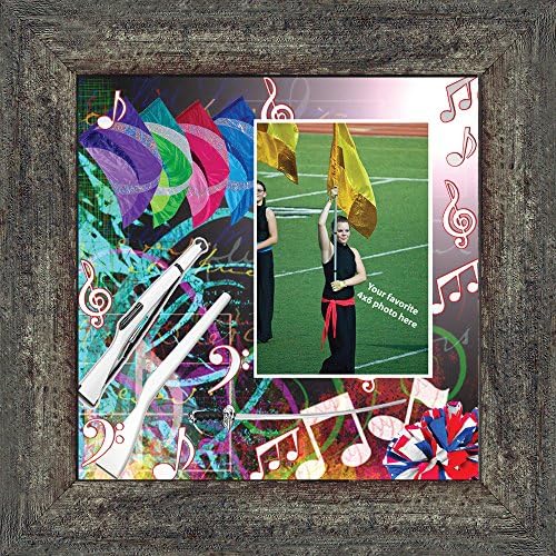Crossroads Home Décor Auxiliary Color Guard, Marching Band Picture Frame, 3501BW