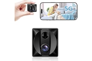 YHRBTPO 2025 Upgraded Mini Spy Camera Hidden Camera,4K WiFi Wireless Camera, 100 Days Standby Battery Life,AI Motion Detection Alerts,Nanny Cam Security Cam for Indoor,Home,Baby,Pets