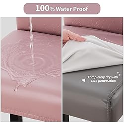 YISUN Bar Stool Covers, Stretch Waterproof PU Bar