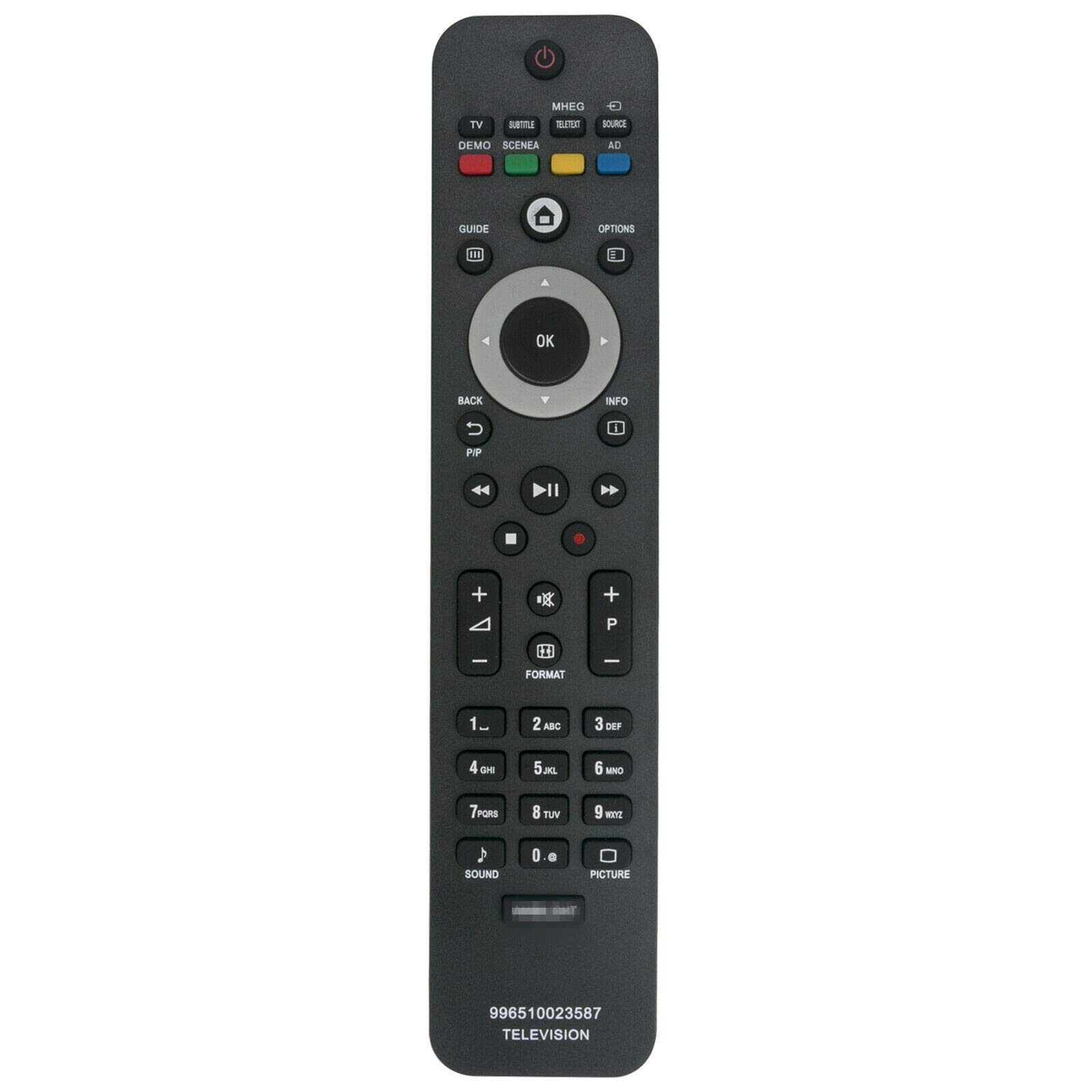 996510023587 Replace Remote Control - VINABTY 996510023587 Remote Control for Philips TV 32PFL7864H/12 42PFL7864H/60 42PFL7864H/12 19PFL5404H/12 37PFL5604H/10 47PFL7404H/12 32PFL5404H/10 242254902314