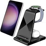 3 in 1 Charger for Galaxy Watch 6/6Pro/5/5 Pro/4/3, Wireless Charging Station for Samsung Galaxy S23 Ultra/Z Fold 5/Flip Z 5/