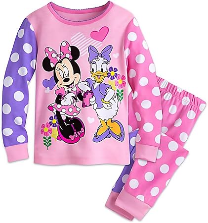 Amazon Co Jp ディズニー ミニーマウス デイジー ミニー 長袖 パジャマ 1cm 女の子 ガール 子供 キッズ ピンク おもちゃ