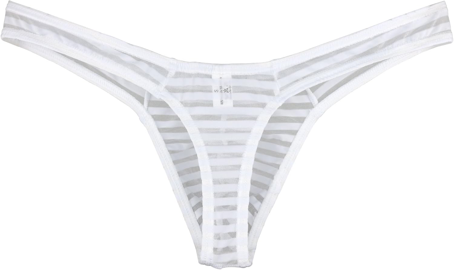iKingsky Men's Sexy Transprant Thong Underwear Low Rise See Through Stretch Panties at  Men’s Clothing store