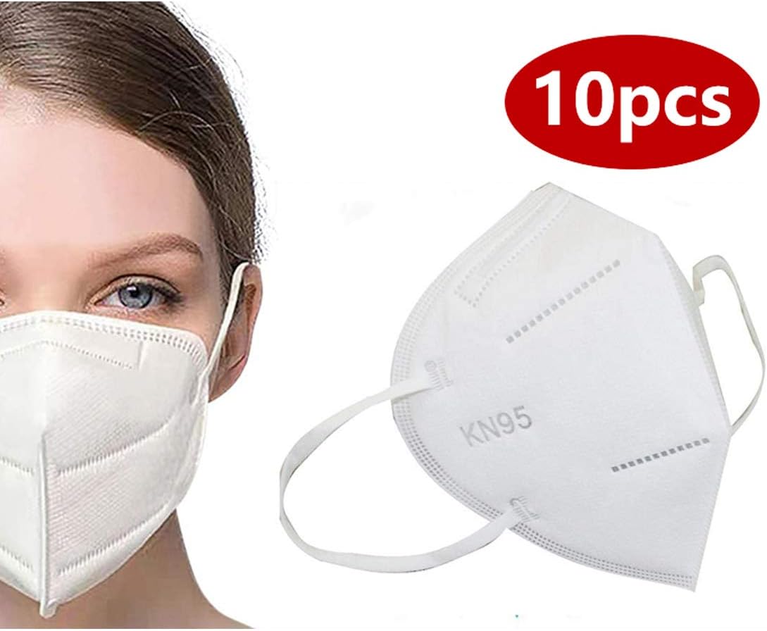 disposãble face mâsk K_N_95 multi-layer breathable & soft & comfortable filtering dust,smoke & pollen design for walking, running or other outdoor activities (10pcs)