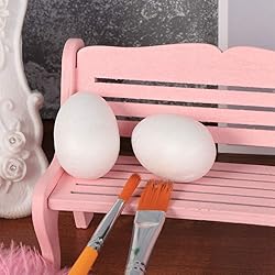 50Pcs Foam Eggs 1.5 Inch Tall White Craft Eggs