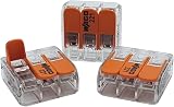 WAGO 221-413 3-Channel Lever Nut Terminal 0.2-4 mm² Transparent 100pcs view 3