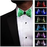 LED Light up Bowtie 7 Colors Luminous Adjustable Bowties for Party Festival Gift