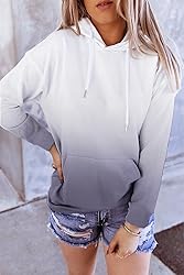 HVEPUO Womens Hoodies Fall Long Sleeve Drawstring