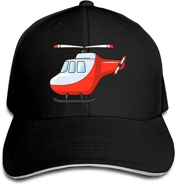 Unisex Adjustable Plain Hat Helicopter Sporting Baseball Cap Outdoor