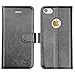 OCASE Wallet Case for iPhone SE 2016 Edition/iPhone 5S/ iPhone 5 [Card Slot] [Kickstand] Leather Wallet Flip Case for Old iPhone SE/5S/5 Devices - Black