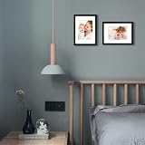EGOFINE A4 Picture Frame 4 Set Solid Wood Black 21x29.7 cm with Mat view 5
