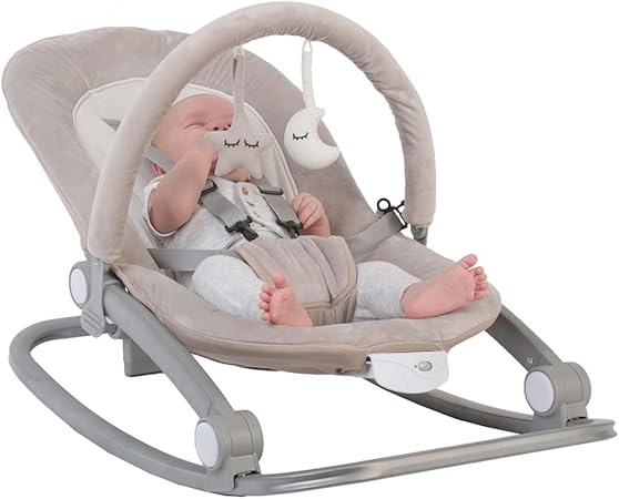 Bo Jungle B Rocker Transat Pour Bebes Taupe Siege Balancelle Pour Bebe Amazon Fr Bebes Puericulture
