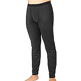 Hot Chillys Men's Bi-Ply Bottom Midweight Relaxed Fit Base Layer -Versatile UPF 30 Cold Weather Warm Thermal Base Layer Pants