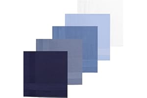 5 Pieces Mens Handkerchiefs Large,Cotton Handkerchiefs Pocket Squares Hankies Men s Handkerchieves Gift-5 Colors