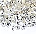 450 pcs 2mm - 6mm Resin Clear Crystal Round Rhinestones Flatback Mix Size ~ M1-23 [by Zealer]